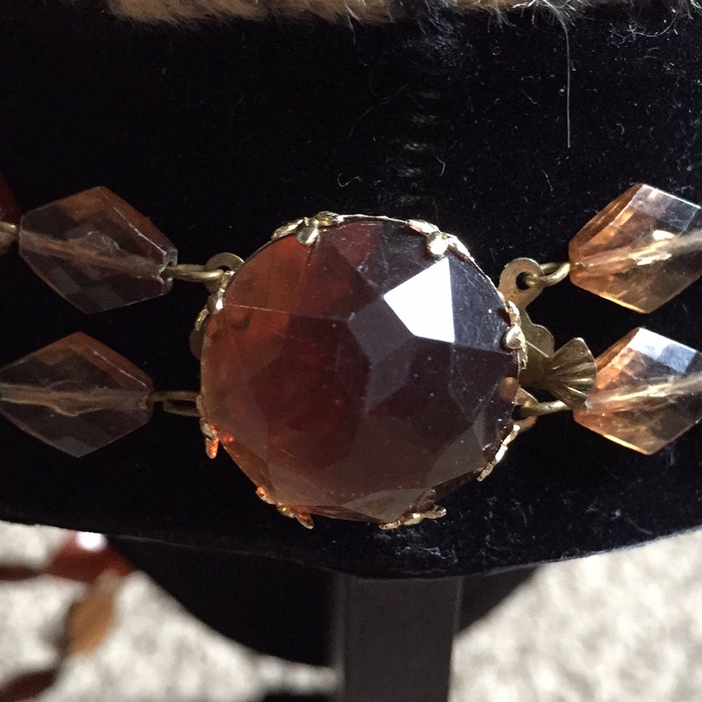 Vintage West Germany two tone bead necklace - Picture 3 of 6